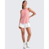 imageG4Free Lightweight Workout Tank Tops for Women High Neck Athletic Long Tanks Sleeveless Summer Running Gym ShirtsPink