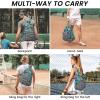 imageG4Free Pickleball Bag Pickleball Backpack for Women ampamp Men Adjustable Sling Bag with Waterproof PocketFence Hook Blue LeafBlue Leaf