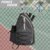 imageG4Free Pickleball Bag Pickleball Backpack for Women ampamp Men Adjustable Sling Bag with Waterproof PocketFence Hook Blue LeafDark Grey