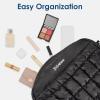 imageG4Free Puffer Crossbody Bag for Women Lightweight Small Purse Casual Quilted Clutch Fashionable Shoulder HandbagBlack