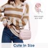 imageG4Free Puffer Crossbody Bag for Women Lightweight Small Purse Casual Quilted Clutch Fashionable Shoulder HandbagPink