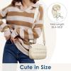 imageG4Free Puffer Crossbody Bag for Women Lightweight Small Purse Casual Quilted Clutch Fashionable Shoulder HandbagYellowish Beige