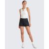 imageG4Free ShiftReady Athletic Shorts for Women High Waisted Trouser Shorts Trendy Casual Summer Short with PocketsBlack