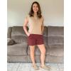 imageG4Free ShiftReady Athletic Shorts for Women High Waisted Trouser Shorts Trendy Casual Summer Short with PocketsDark Burgundy