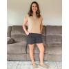 imageG4Free ShiftReady Athletic Shorts for Women High Waisted Trouser Shorts Trendy Casual Summer Short with PocketsDark Grey