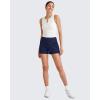 imageG4Free ShiftReady Athletic Shorts for Women High Waisted Trouser Shorts Trendy Casual Summer Short with PocketsDark Navy