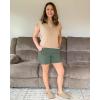 imageG4Free ShiftReady Athletic Shorts for Women High Waisted Trouser Shorts Trendy Casual Summer Short with PocketsGray Sage