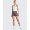 imageG4Free ShiftReady Athletic Shorts for Women High Waisted Trouser Shorts Trendy Casual Summer Short with PocketsTaupe