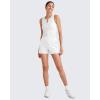 imageG4Free ShiftReady Athletic Shorts for Women High Waisted Trouser Shorts Trendy Casual Summer Short with PocketsWhite