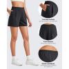 imageG4Free ShiftReady Women Shorts Dressy Casual 2025 Trendy Summer High Waisted Tailored Trouser Shorts with PocketsBlack