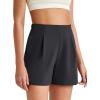 imageG4Free ShiftReady Women Shorts Dressy Casual 2025 Trendy Summer High Waisted Tailored Trouser Shorts with PocketsBlack