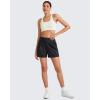 imageG4Free ShiftReady Women Shorts Dressy Casual 2025 Trendy Summer High Waisted Tailored Trouser Shorts with PocketsBlack