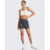 imageG4Free ShiftReady Women Shorts Dressy Casual 2025 Trendy Summer High Waisted Tailored Trouser Shorts with PocketsDark Grey