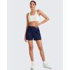 imageG4Free ShiftReady Women Shorts Dressy Casual 2025 Trendy Summer High Waisted Tailored Trouser Shorts with PocketsDark Navy