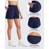 imageG4Free ShiftReady Women Shorts Dressy Casual 2025 Trendy Summer High Waisted Tailored Trouser Shorts with PocketsDark Navy