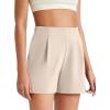 imageG4Free ShiftReady Women Shorts Dressy Casual 2025 Trendy Summer High Waisted Tailored Trouser Shorts with PocketsLight Khaki