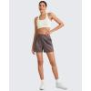 imageG4Free ShiftReady Women Shorts Dressy Casual 2025 Trendy Summer High Waisted Tailored Trouser Shorts with PocketsTaupe
