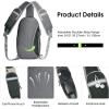 imageG4Free Sling Bag Backpack RFID Blocking Crossbody with Front Pocket Hiking Daypack Outdoor Chest Bag for Women MenDark Grey