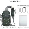 imageG4Free Sling Bag Backpack RFID Blocking Crossbody with Front Pocket Hiking Daypack Outdoor Chest Bag for Women MenDark Grey