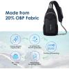 imageG4Free Sling Bag Casual Chest Shoulder Handbag Crossbody Backpack for Men Women with Front Pocket BlackBlack