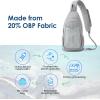 imageG4Free Sling Bag Casual Chest Shoulder Handbag Crossbody Backpack for Men Women with Front Pocket BlackGray