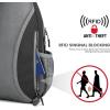 imageG4Free Sling Bag RFID Blocking Crossbody Backpack Travel Chest Bag Hiking Daypack for Women Men Outdoor SportsBlack
