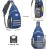 imageG4Free Sling Bag RFID Blocking Crossbody Backpack Travel Chest Bag Hiking Daypack for Women Men Outdoor SportsDark Blue