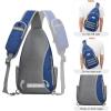 imageG4Free Sling Bag RFID Blocking Crossbody Backpack Travel Chest Bag Hiking Daypack for Women Men Outdoor SportsDark Blue