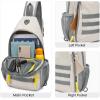 imageG4Free Sling Bag RFID Blocking Crossbody Backpack Travel Chest Bag Hiking Daypack for Women Men Outdoor SportsIvory