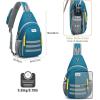 imageG4Free Sling Bag RFID Blocking Crossbody Backpack Travel Chest Bag Hiking Daypack for Women Men Outdoor SportsTeal Blue