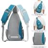 imageG4Free Sling Bag RFID Blocking Crossbody Backpack Travel Chest Bag Hiking Daypack for Women Men Outdoor SportsTeal Blue