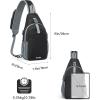 imageG4Free Sling Bag RFID Crossbody Sling Backpack with USB Charging Port Travel Hiking Daypack Shoulder Chest Bag for Women MenBlackBlack