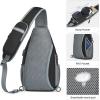 imageG4Free Sling Bag RFID Crossbody Sling Backpack with USB Charging Port Travel Hiking Daypack Shoulder Chest Bag for Women MenBlackBlack