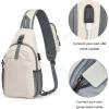 imageG4Free Sling Bag RFID Crossbody Sling Backpack with USB Charging Port Travel Hiking Daypack Shoulder Chest Bag for Women MenBlackIvory