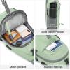 imageG4Free Sling Bag RFID Crossbody Sling Backpack with USB Charging Port Travel Hiking Daypack Shoulder Chest Bag for Women MenBlackLight Green