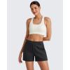 imageG4Free Smoofit Modal Soft Casual Shorts for Women 4quot High Waisted Sweat Shorts Summer Lounge Shorts with PocketsBlack
