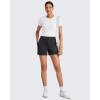 imageG4Free Smoofit Modal Soft Casual Shorts for Women 4quot High Waisted Sweat Shorts Summer Lounge Shorts with PocketsBlack