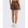 imageG4Free Smoofit Modal Soft Casual Shorts for Women 4quot High Waisted Sweat Shorts Summer Lounge Shorts with PocketsDark Coffee