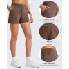 imageG4Free Smoofit Modal Soft Casual Shorts for Women 4quot High Waisted Sweat Shorts Summer Lounge Shorts with PocketsDark Coffee