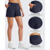 imageG4Free Smoofit Modal Soft Casual Shorts for Women 4quot High Waisted Sweat Shorts Summer Lounge Shorts with PocketsDark Navy