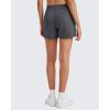 imageG4Free Smoofit Modal Soft Casual Shorts for Women 4quot High Waisted Sweat Shorts Summer Lounge Shorts with PocketsDeep Grey