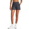 imageG4Free Smoofit Modal Soft Casual Shorts for Women 4quot High Waisted Sweat Shorts Summer Lounge Shorts with PocketsDeep Grey