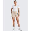 imageG4Free Smoofit Modal Soft Casual Shorts for Women 4quot High Waisted Sweat Shorts Summer Lounge Shorts with PocketsLight Khaki