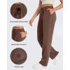 imageG4Free Smoofit Wide Leg Sweatpants Yoga Pants with Pockets Drawcord Casual Lounge Pants Modal Soft PetiteRegularTallDark Coffee