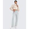 imageG4Free Smoofit Wide Leg Sweatpants Yoga Pants with Pockets Drawcord Casual Lounge Pants Modal Soft PetiteRegularTallLight Gray