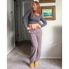 imageG4Free Smoofit Wide Leg Sweatpants Yoga Pants with Pockets Drawcord Casual Lounge Pants Modal Soft PetiteRegularTallTaupe