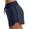 imageG4Free Sweat Shorts for Women Drawstring Summer Casual Lounge Shorts with Pockets Smoofit Modal SoftDark Blue