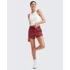 imageG4Free Sweat Shorts for Women Drawstring Summer Casual Lounge Shorts with Pockets Smoofit Modal SoftDark Burgundy