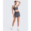 imageG4Free Sweat Shorts for Women Drawstring Summer Casual Lounge Shorts with Pockets Smoofit Modal SoftDark Grey