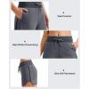 imageG4Free Sweat Shorts for Women Drawstring Summer Casual Lounge Shorts with Pockets Smoofit Modal SoftDark Grey
